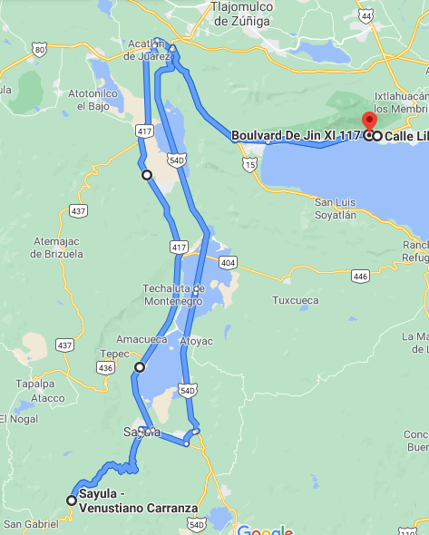 Almost San Gabriel ride map