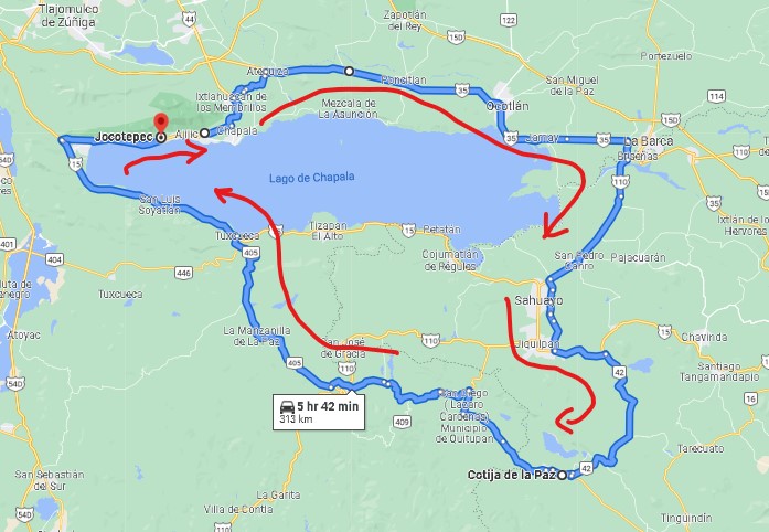 Cojita Cheeze ride map