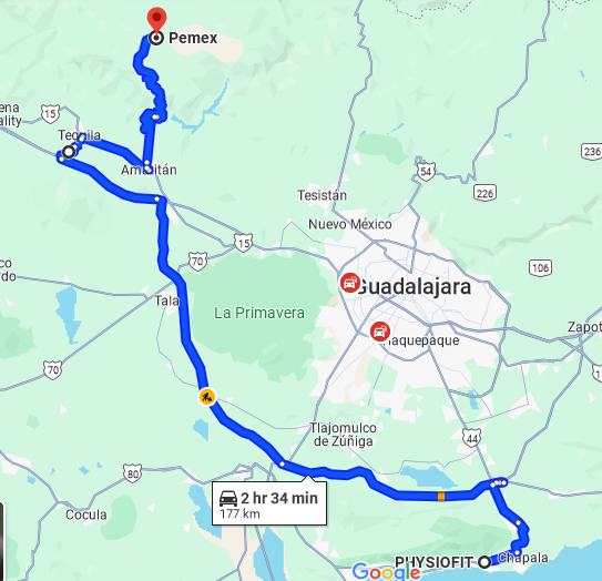 El Salvador ride map