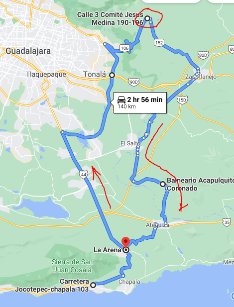 Matatlan ride map