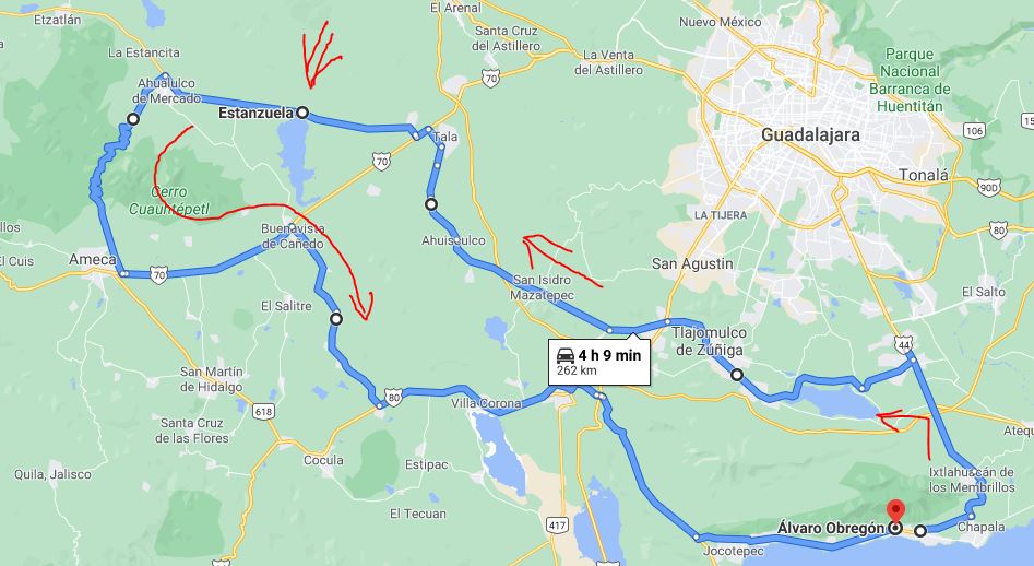 Pyramids ride map